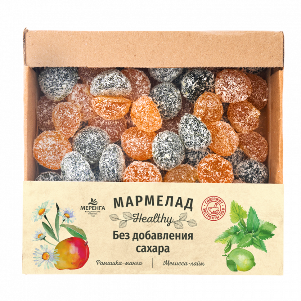  Меренга Мармелад в кокосовой обсыпке Ромашка+Мелисса , 800г     в Зеленогорске